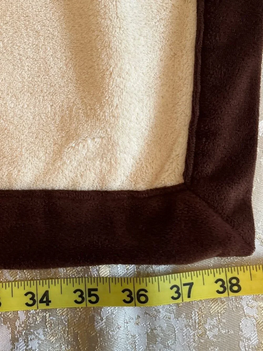 Lambs & Ivy Baby Blanket Beige Brown Hedgehog Porcupine Woodland Animal Security